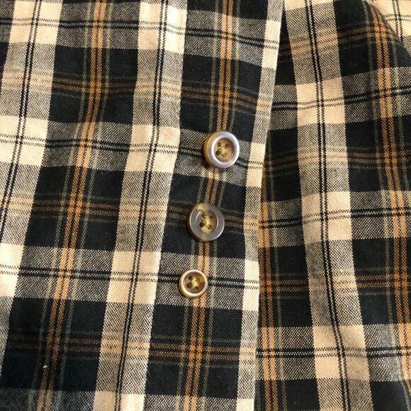 Carhartt Brown Tan Black XL Relaxed Fit Plaid Button Down Long Sleeve Work shirt - Picture 5 of 10